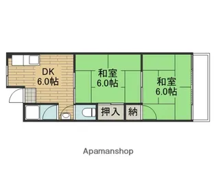 中谷ハイツ【2階】の間取り