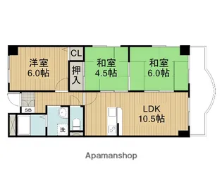 野崎駅前ビル【3階】の間取り