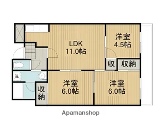 ハピネス39【2階】の間取り