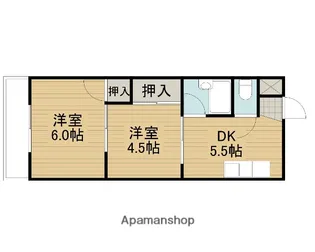 諸福マンション(6丁目)【2階】の間取り