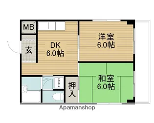 コスモス21パートⅠ【1階】の間取り