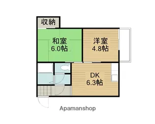 ヒルズ四條畷【2階】の間取り
