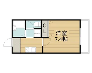 ディアハイム鴻池【3階】の間取り