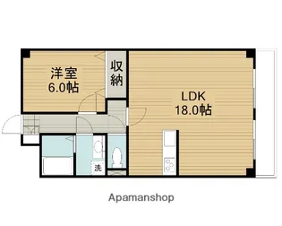 グランビューサン【5階】の間取り