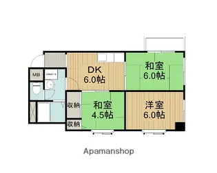 グラシア南津の辺【2階】の間取り