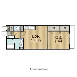 メゾンリヴィエール【2階】の間取り