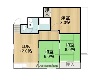 グレースキタムラ【1階】の間取り