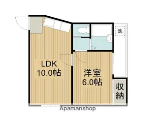 住道ハイツ【5階】の間取り