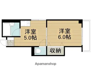 プチプルージュマンション【4階】の間取り