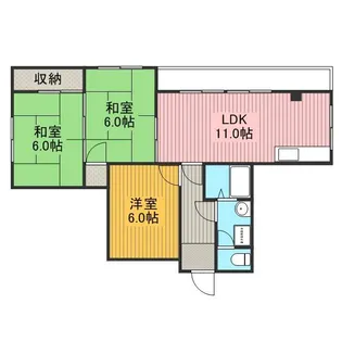 サニーコート【3階】の間取り