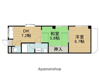 コンフォートキヨタキ【1階】の間取り