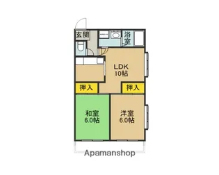 大阪府大東市新田東本町【マンション】の間取り