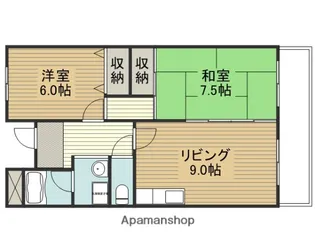 ディアコート氷野【3階】の間取り