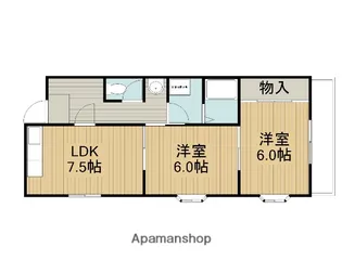 グリーンハイツ栄【1階】の間取り
