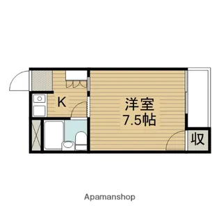 川島第12ビル【3階】の間取り