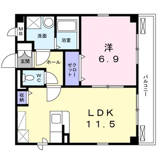 ラベンダーハウス【2階】の間取り