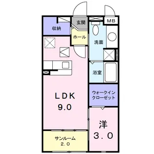 エミネンスムラカワⅡ【1階】の間取り
