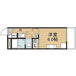レオパレスサン・ビレッジI【1階】の間取り