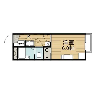 レオパレス赤井ウエスト【2階】の間取り