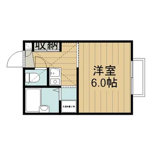 レオパレスフジ【2階】の間取り