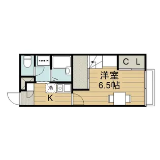 レオパレス夢3番館【2階】の間取り