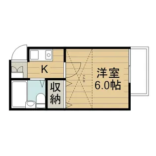 レオパレス住道第2【2階】の間取り