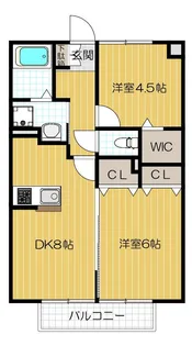 メープル【203号室号室】の間取り