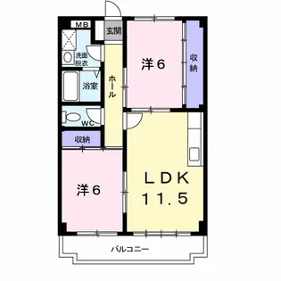 福樹園【3階】の間取り