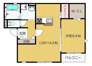 エトワールN’S【202号室号室】の間取り