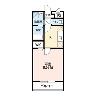 アンプルール クラージュ三喜Ⅰ【1階】の間取り