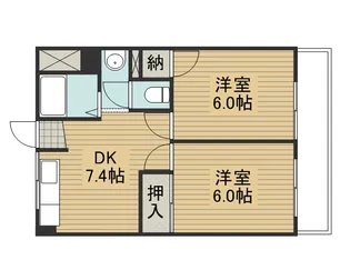レジデンス東門真【505号室】の間取り