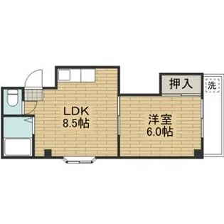 ハイツことぶき 2番館【403号室】の間取り