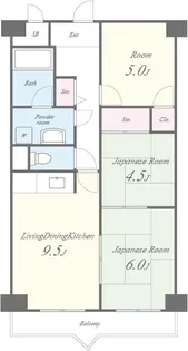 メゾンプランシェール【303号室】の間取り