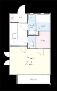 ウエストサイドリバーII【1階】の間取り