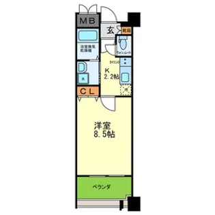 オルゴグラート鶴見【5階】の間取り