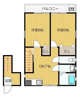 ザ ハウス オブ マダムジュエル C2棟【2F号室号室】の間取り