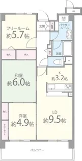 ヴェルテ忍ケ丘Ⅱ番館【1階】の間取り