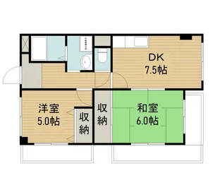 翔開マンション1【1階】の間取り