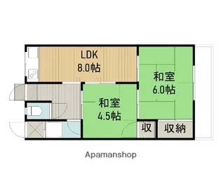 菊地マンション【2階】の間取り