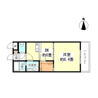 グレイスパルコート【4階】の間取り