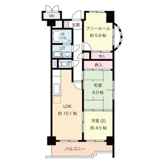 エトワールブリヤンII【7階】の間取り