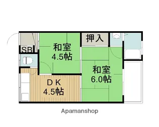 マンションミキ【2階】の間取り
