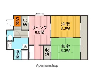 ルノール鴻池【2階】の間取り