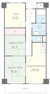 コンフォートステージII【203号室】の間取り