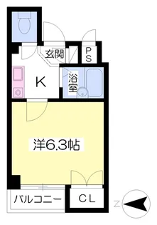 グランドール大野【1階】の間取り