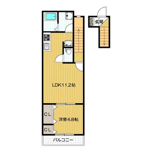 エル アンバル【202号室号室】の間取り