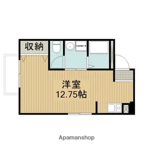 1Rの間取り画像