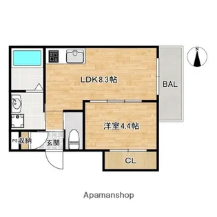m(えむ)【2階】の間取り