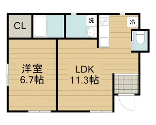 セントロイエルディアコートⅠ【1階】の間取り