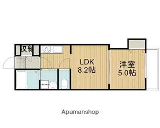 クリエオーレ錦町【1階】の間取り